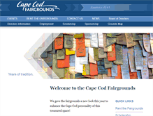 Tablet Screenshot of capecodfairgrounds.com
